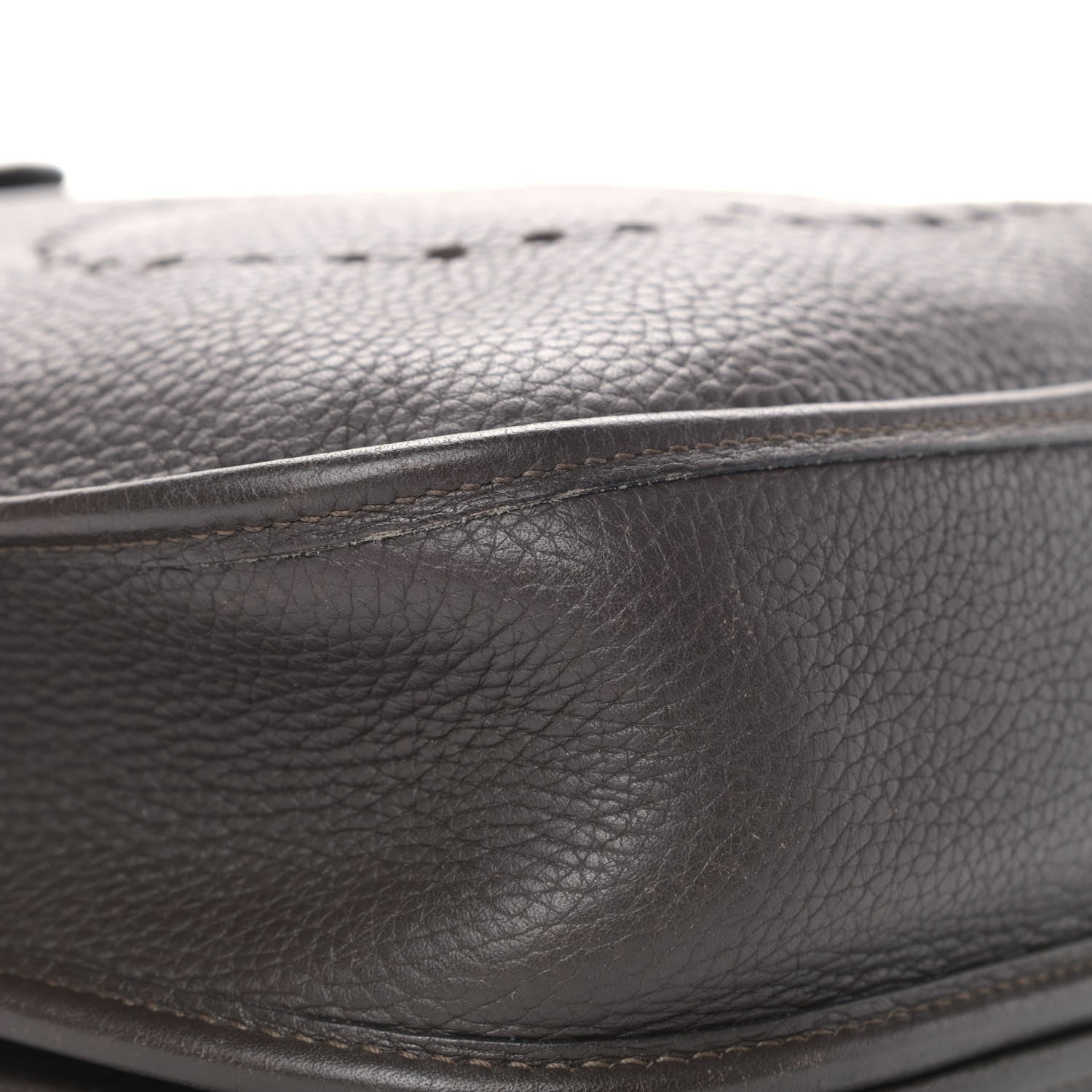 Hermes Taurillon Clemence Evelyne II PM Chocolate 5 of 6