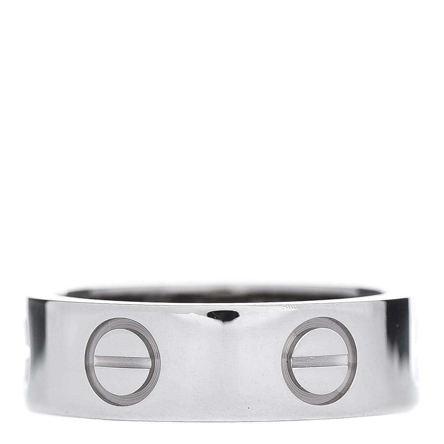 Cartier 18K White Gold 5.5mm LOVE Ring 49 5 3 of 5