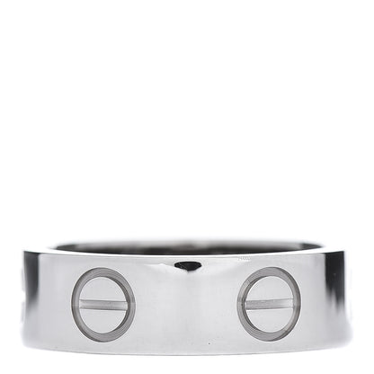 Cartier 18K White Gold 5.5mm LOVE Ring 49 5 3 of 5