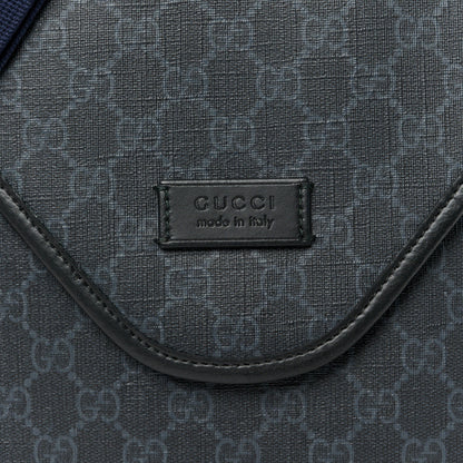 Gucci GG Supreme Monogram Web Medium Messenger Bag Black Grey 8 of 13