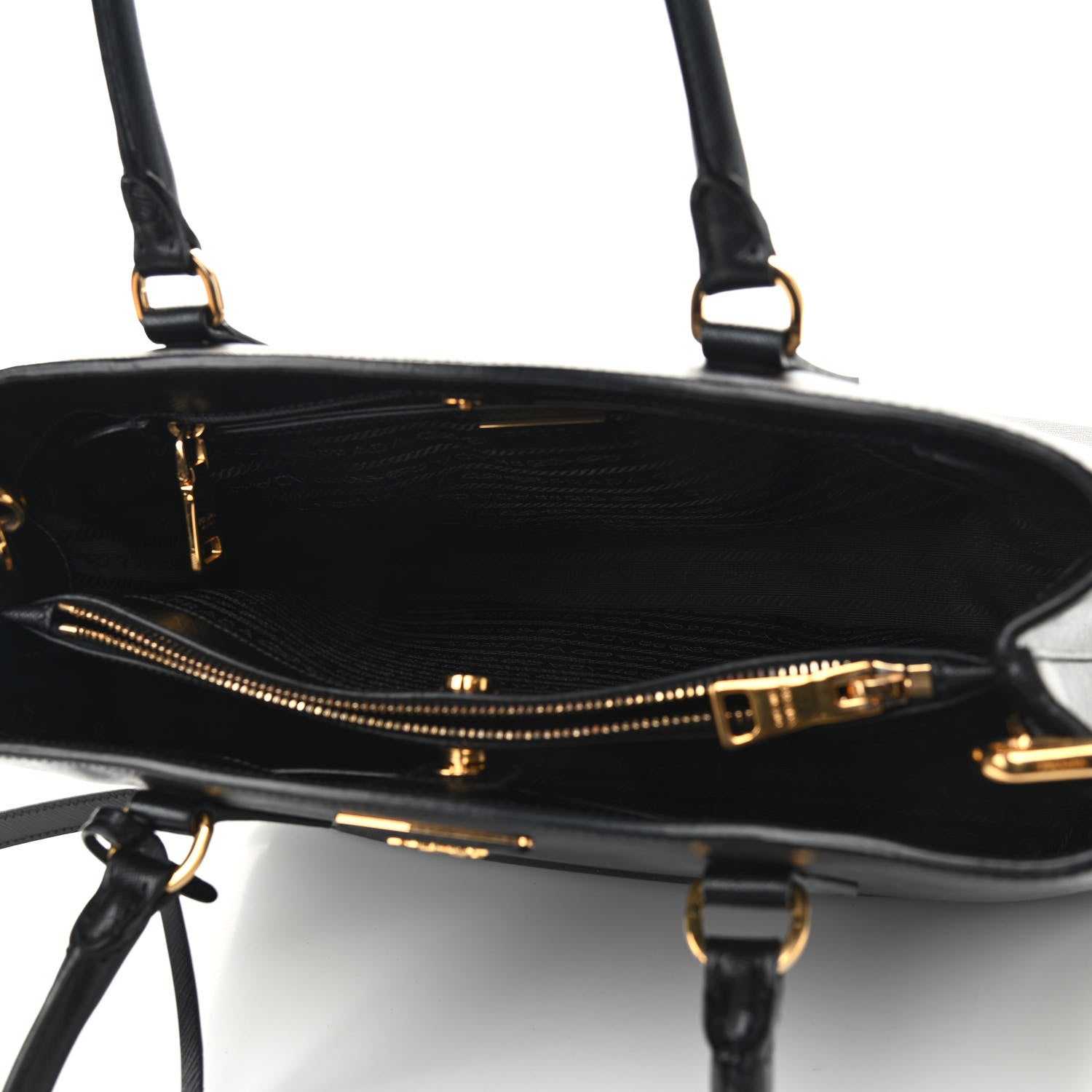 Prada Saffiano Lux Medium Tote Black 4 of 8