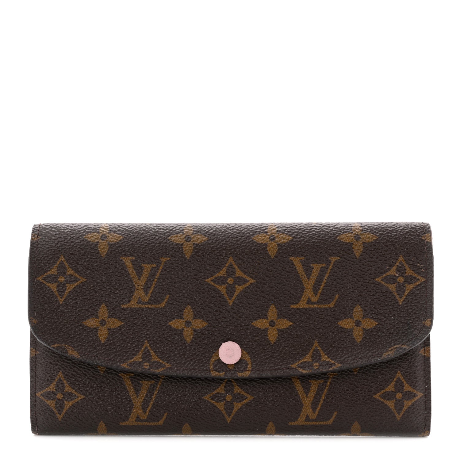 Louis Vuitton Monogram Emilie Wallet Rose Ballerine 1 of 10