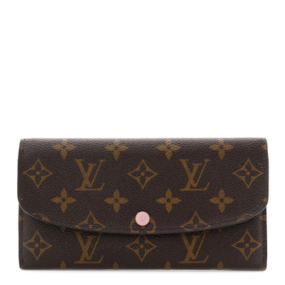 Louis Vuitton Monogram Emilie Wallet Rose Ballerine 1 of 10