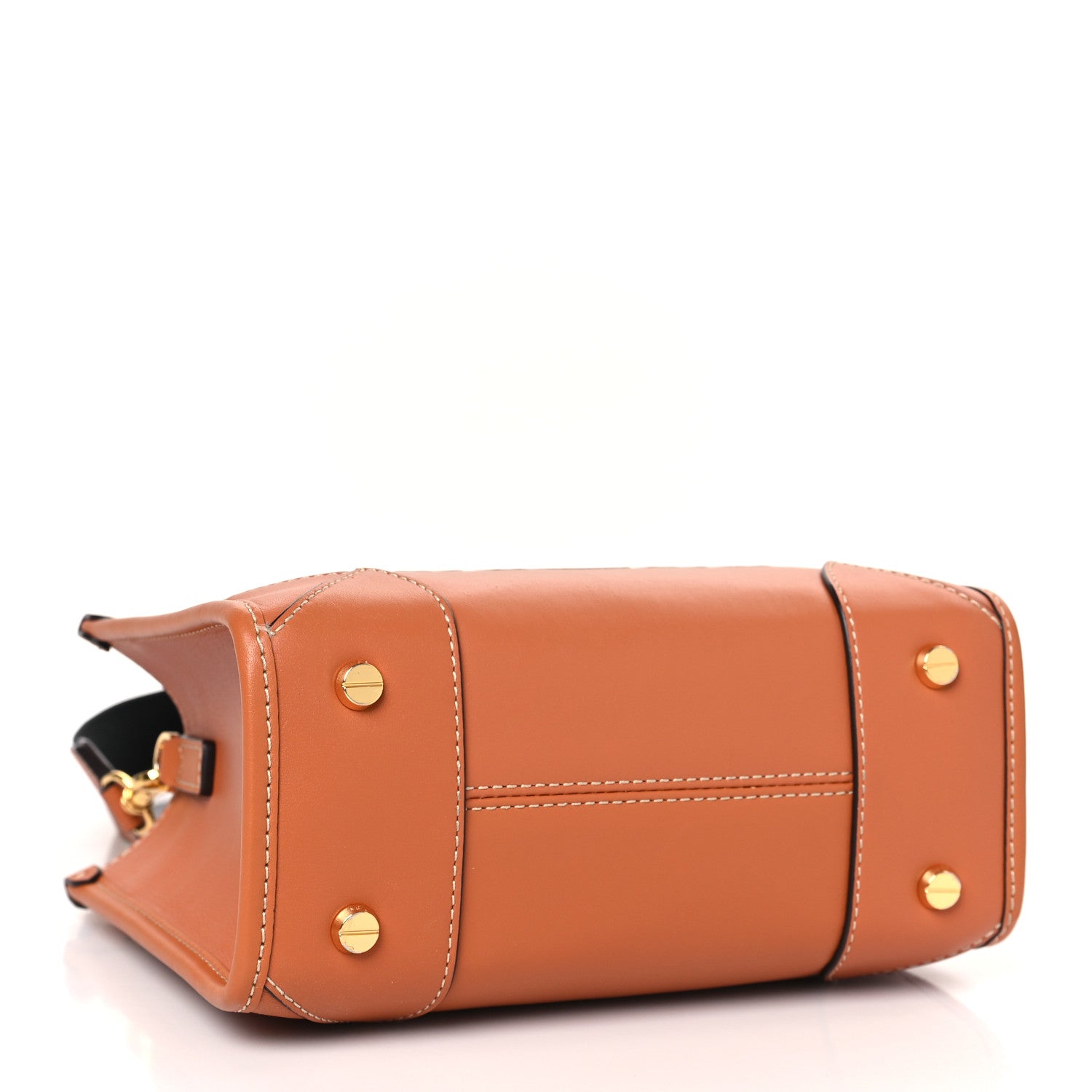 MCM Calfskin Mini Munchen Tote Cognac 4 of 9