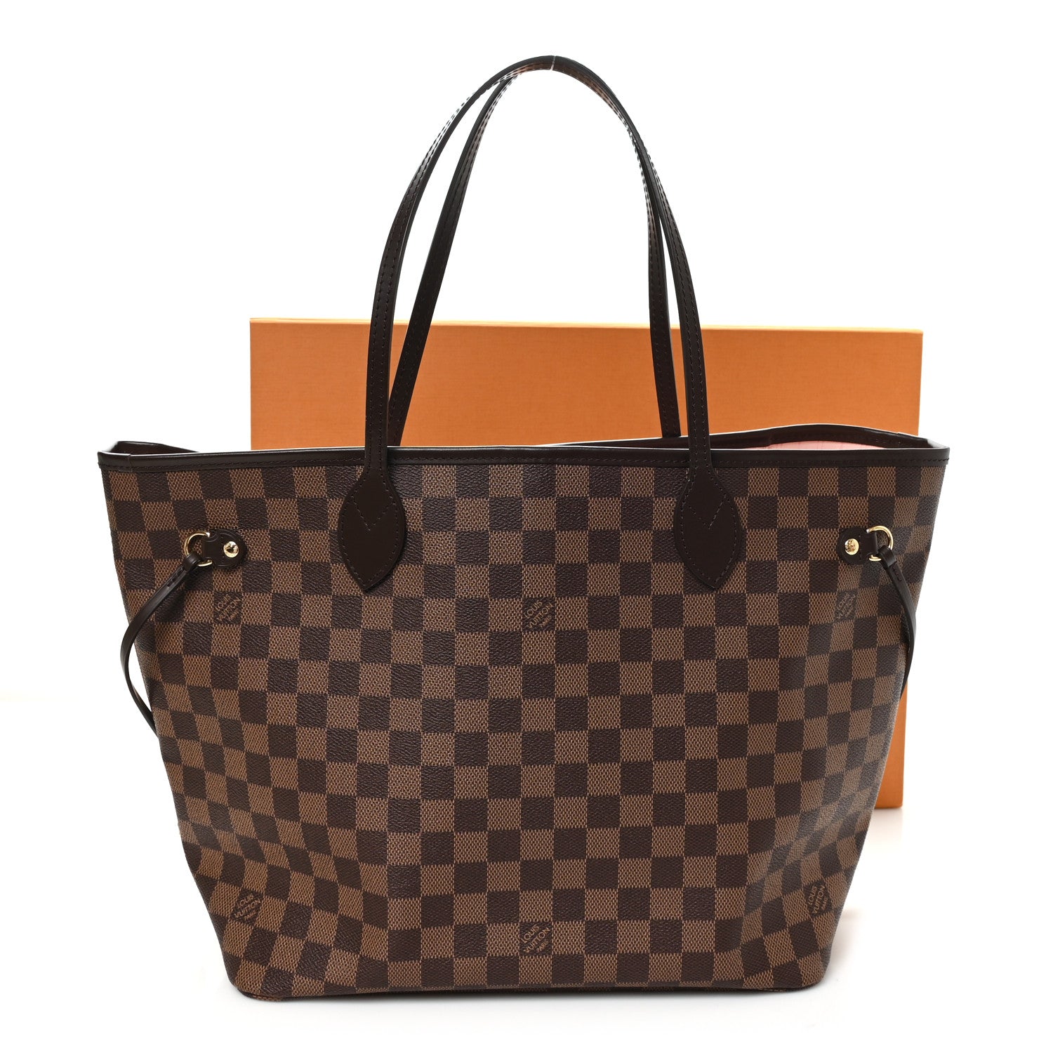 Louis Vuitton Damier Ebene Neo Neverfull MM Rose Ballerine 10 of 10