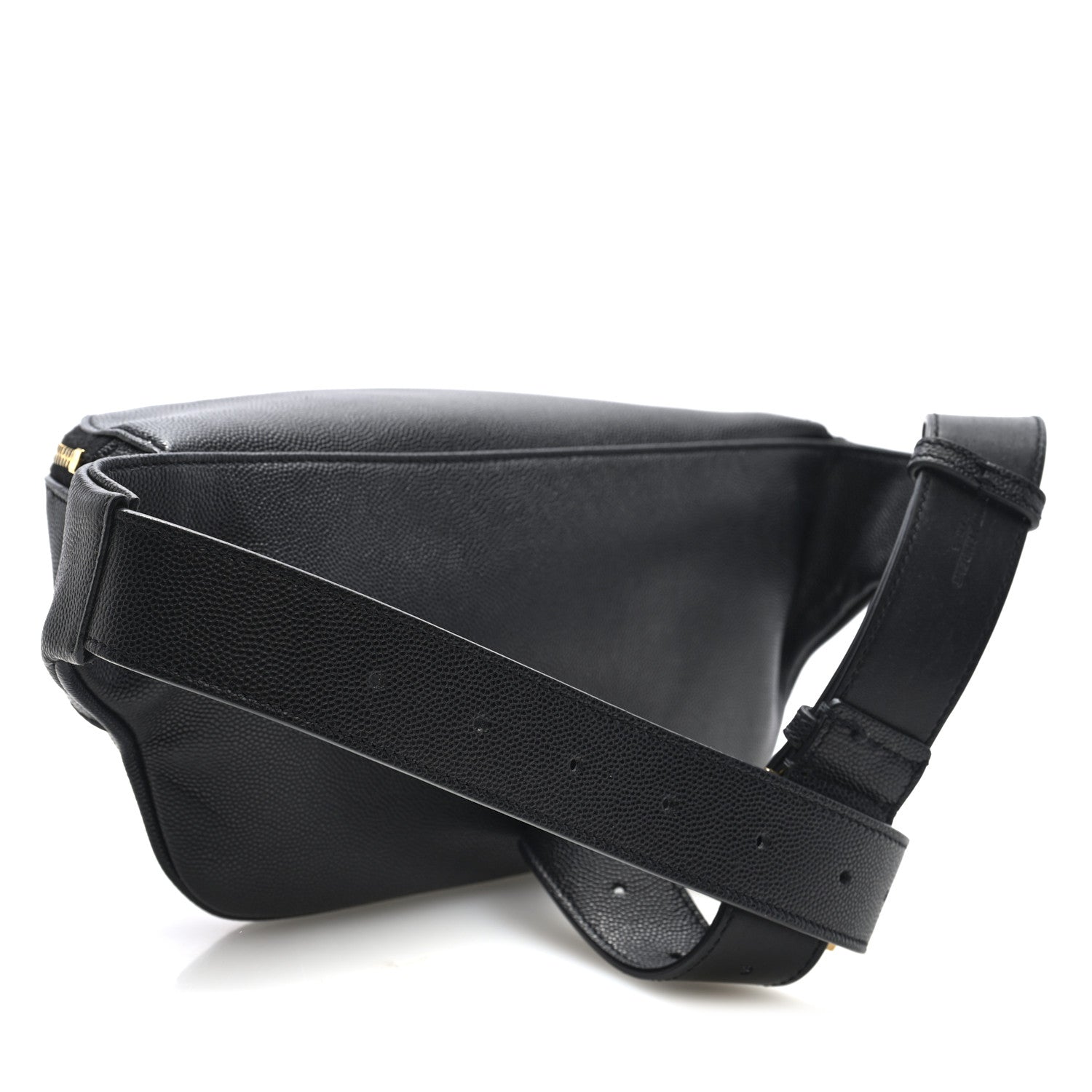 Saint Laurent Grain De Poudre Monogram Belt Bag Black 3 of 9