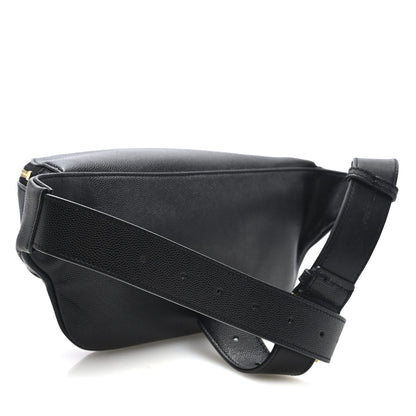 Saint Laurent Grain De Poudre Monogram Belt Bag Black 3 of 9