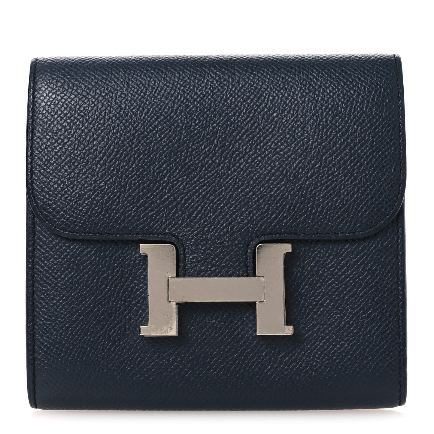 Epsom Verso Constance Short Wallet Bleu Indigo Rose Pourpre