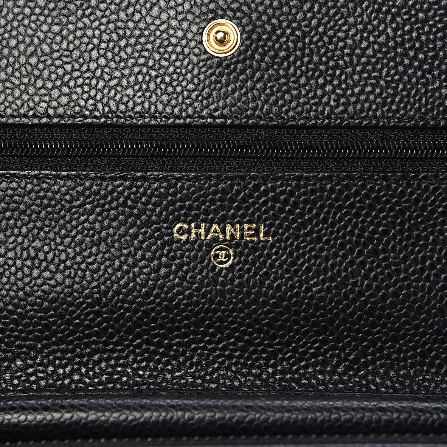 Chanel Caviar Quilted Wallet On Chain WOC Black 6 of 12