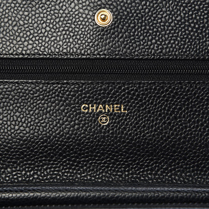 Chanel Caviar Quilted Wallet On Chain WOC Black 6 of 12