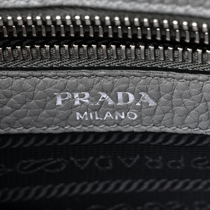 Prada Vitello Phenix Logo Hobo Ardesia 6 of 9