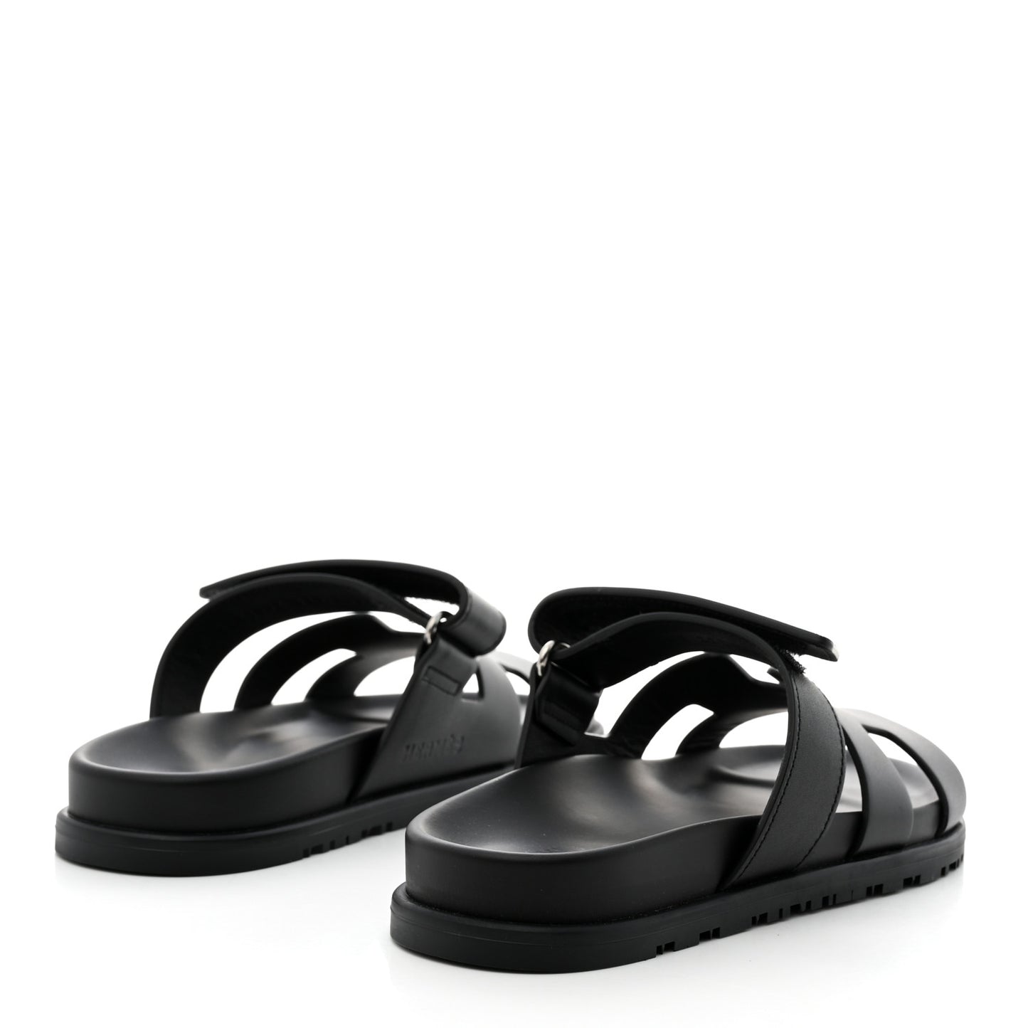 Calfskin Womens Chypre Sandals 37.5 Black