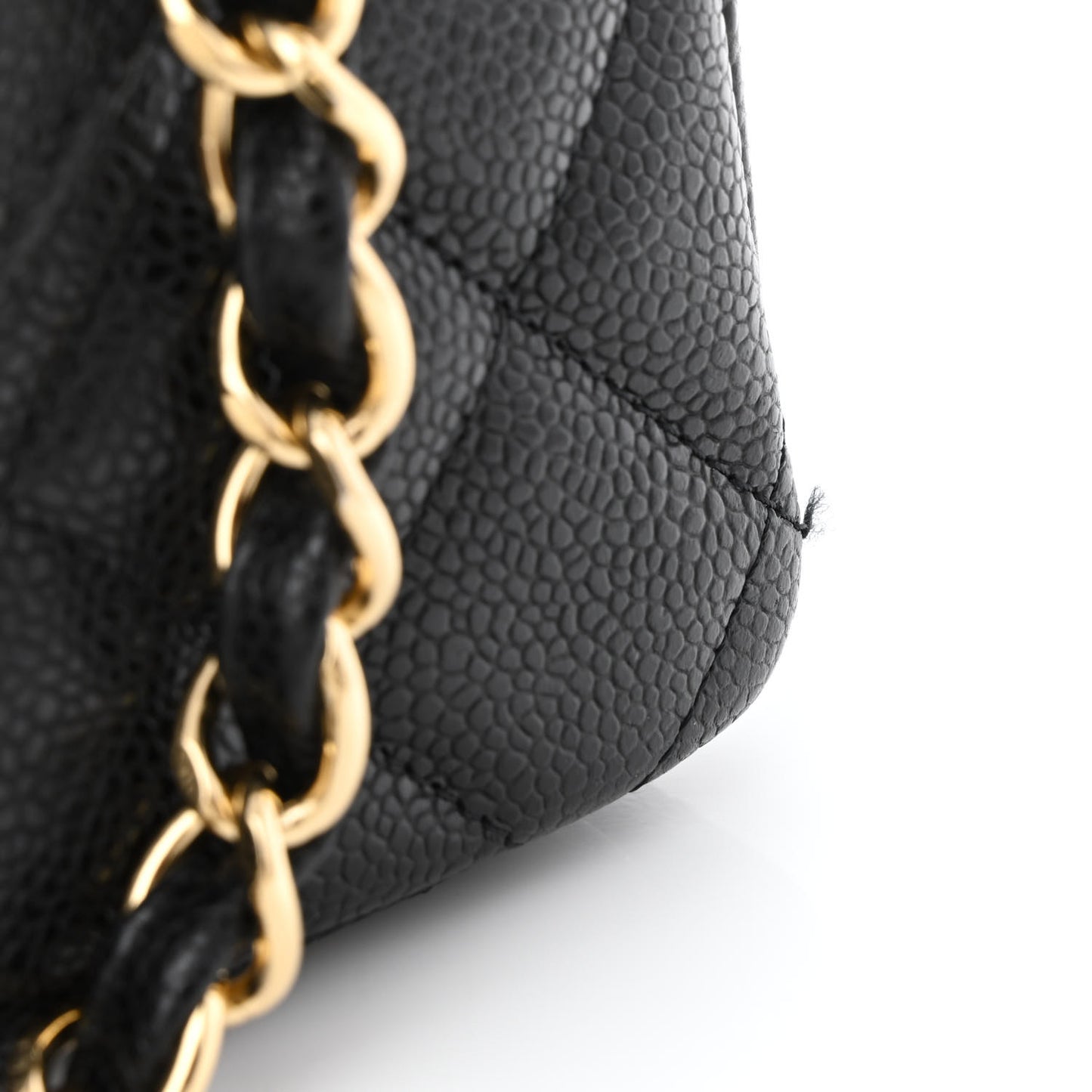 Caviar Quilted Maxi Double Flap Black