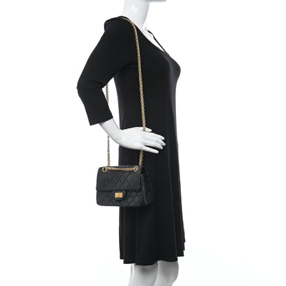 Chanel Aged Calfskin Quilted 2.55 Reissue Mini Flap Black 2 of 10