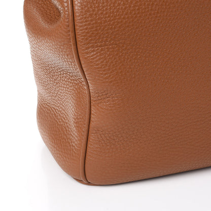 Prada Vitello Daino Large Double Zip Tote Brandy 9 of 12