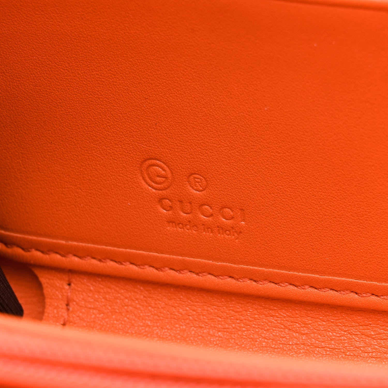 Gucci Microguccissima Zip Around Wallet Sun Orange 6 of 8
