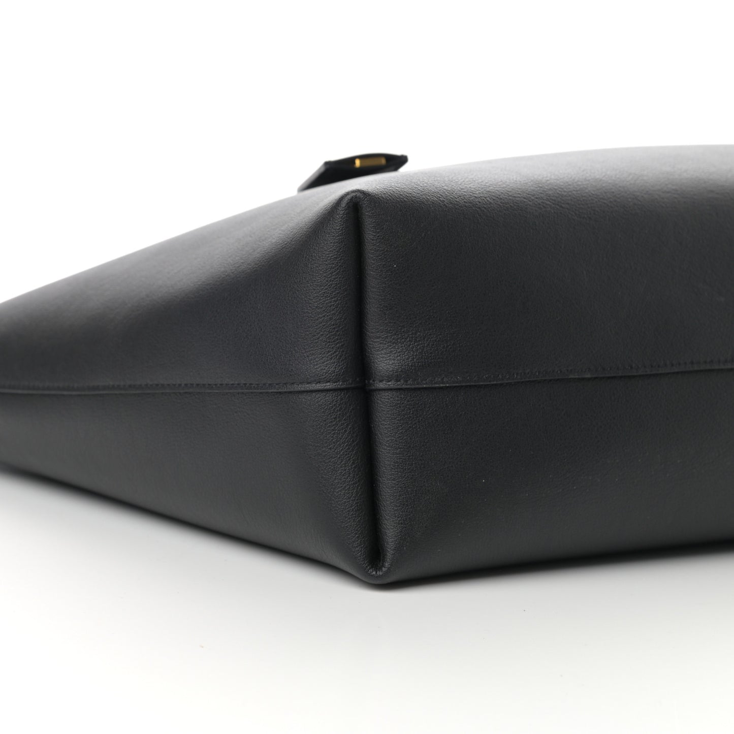Calfskin Large Shopping Tote Black