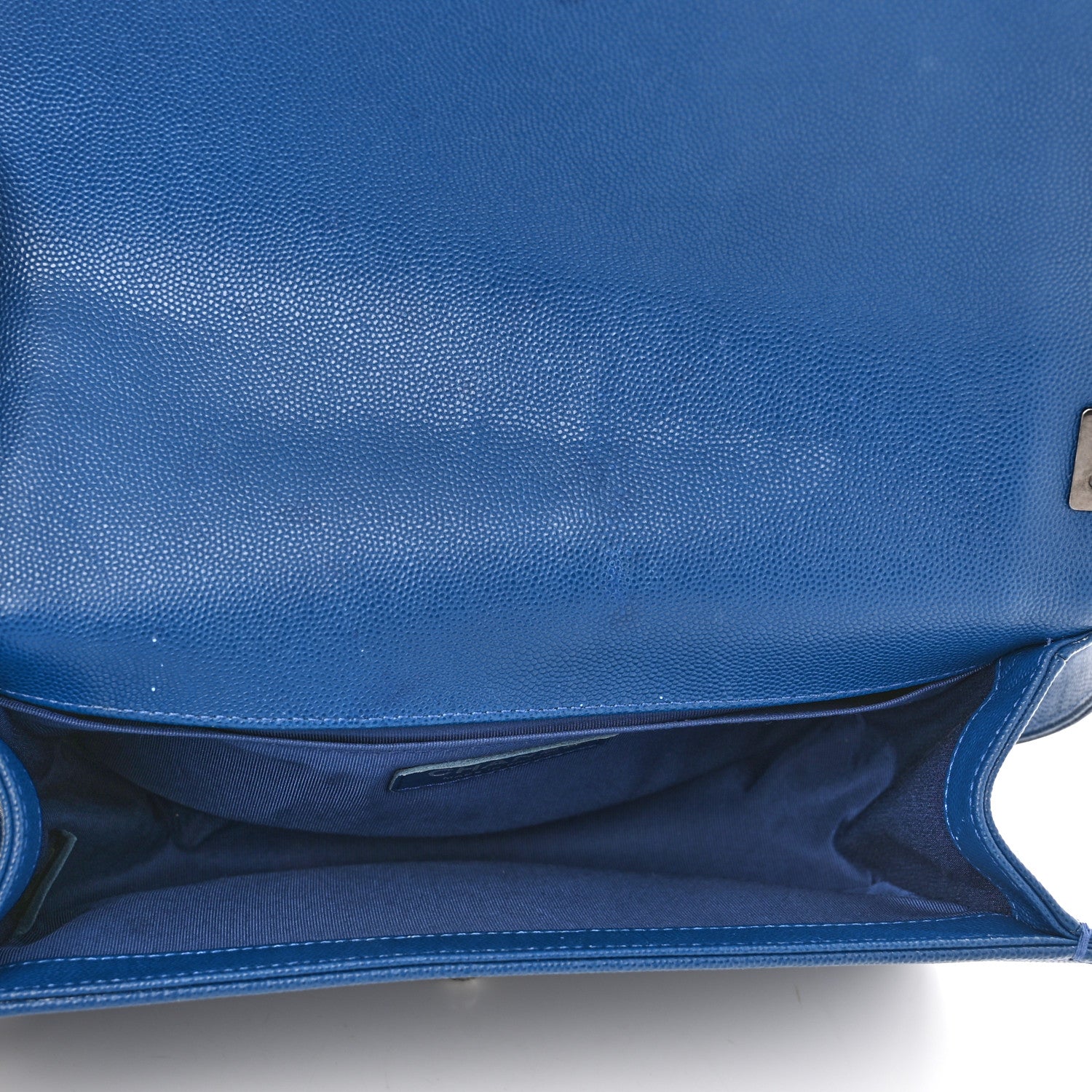 Chanel Caviar Quilted Medium Boy Flap Blue 4 of 12