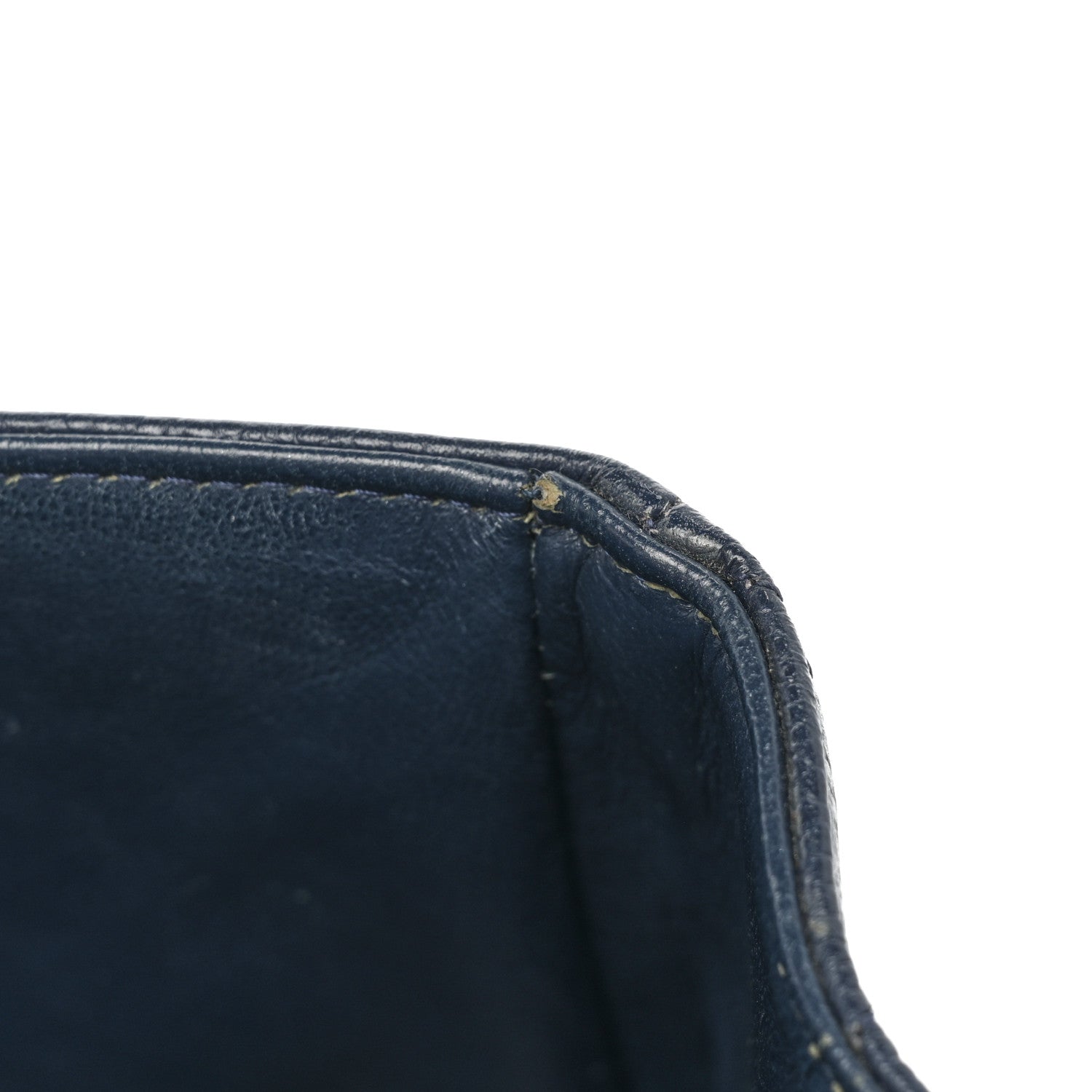 Chanel Caviar Quilted Jumbo Double Flap Navy Blue 12 of 21