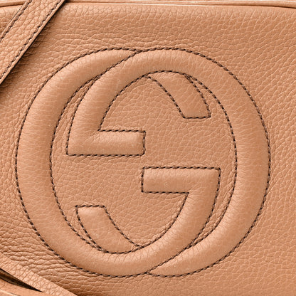 Gucci Pebbled Calfskin Small Soho Disco Bag Camelia 9 of 14