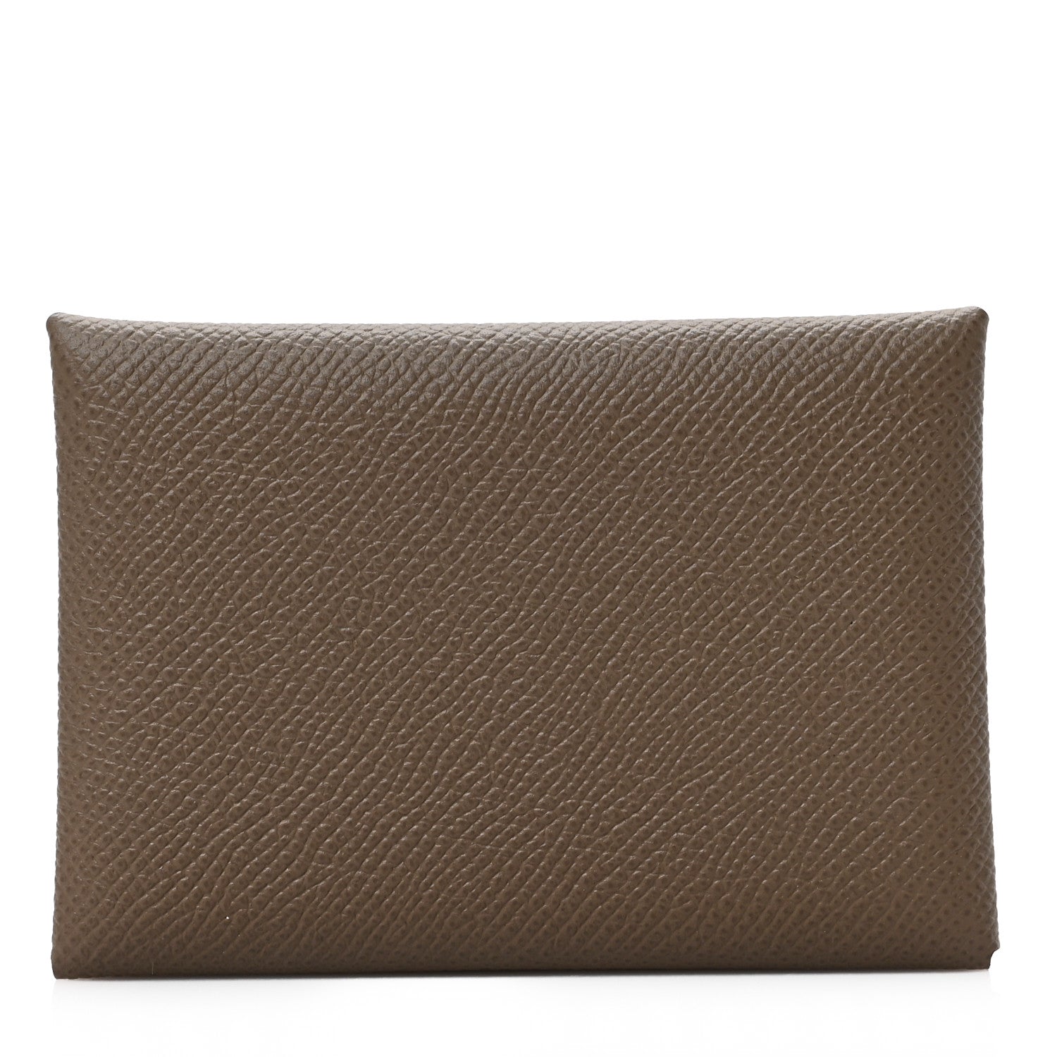 Hermes Epsom Calvi Duo Card Case Etoupe 1 of 6