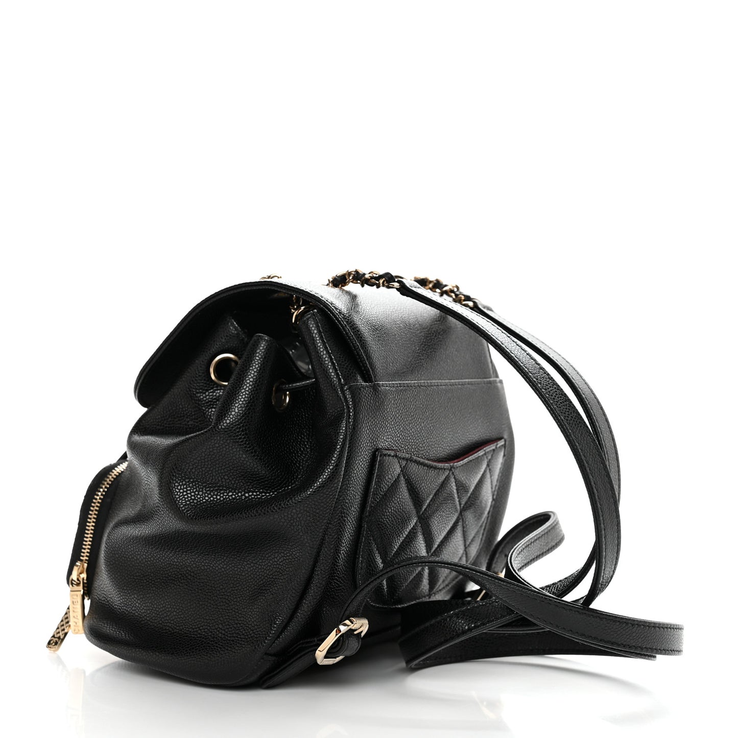 Caviar Quilted Mini Business Affinity Backpack Black