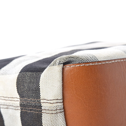 Burberry Canvas Mega Check Medium Tottenham Brit Tote Saddle Brown 17 of 17