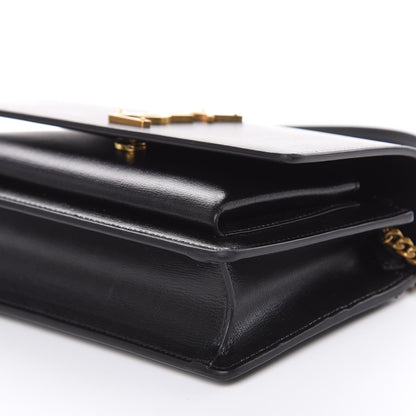 Saint Laurent Calfskin Monogram Sunset Chain Wallet Black 8 of 9