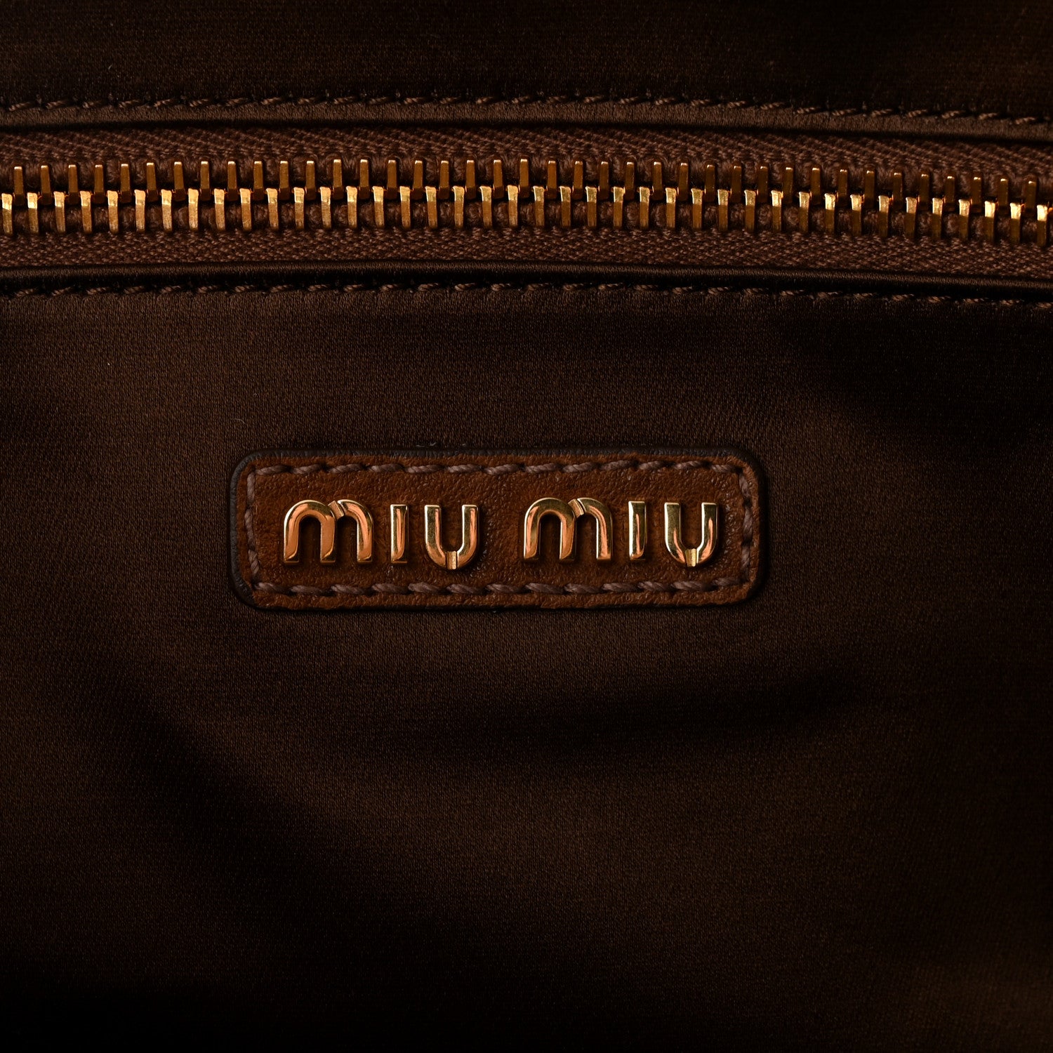 Miu Miu Nappa Aviator Pocket Top Handle Bag Rovere 6 of 10