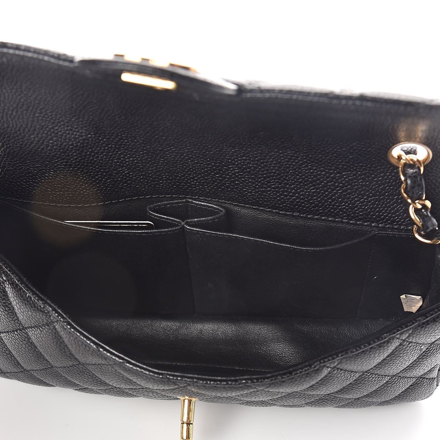 Chanel Caviar Quilted East West Flap Black 5 of 10