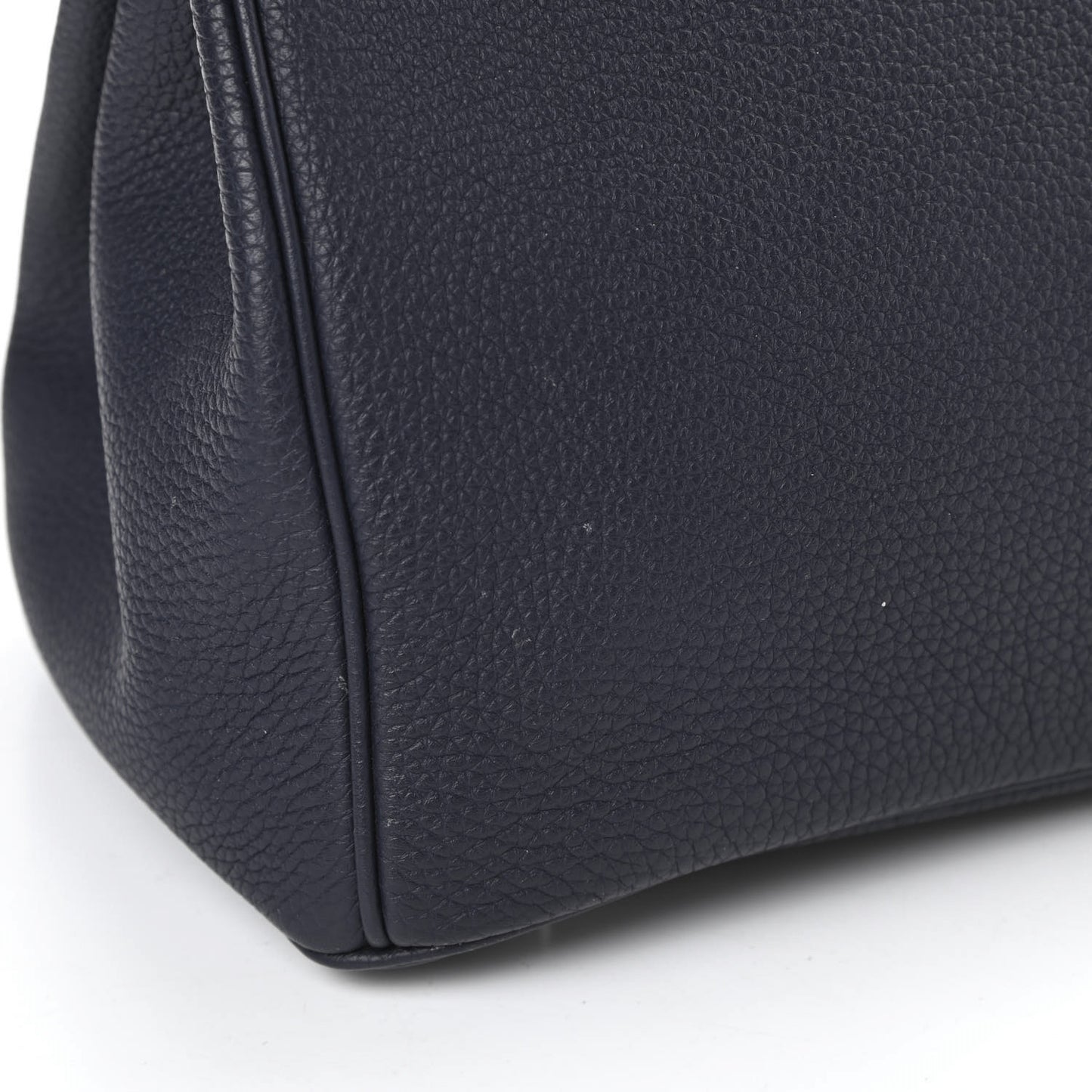 Togo Birkin Verso 30 Bleu Nuit Orange Poppy