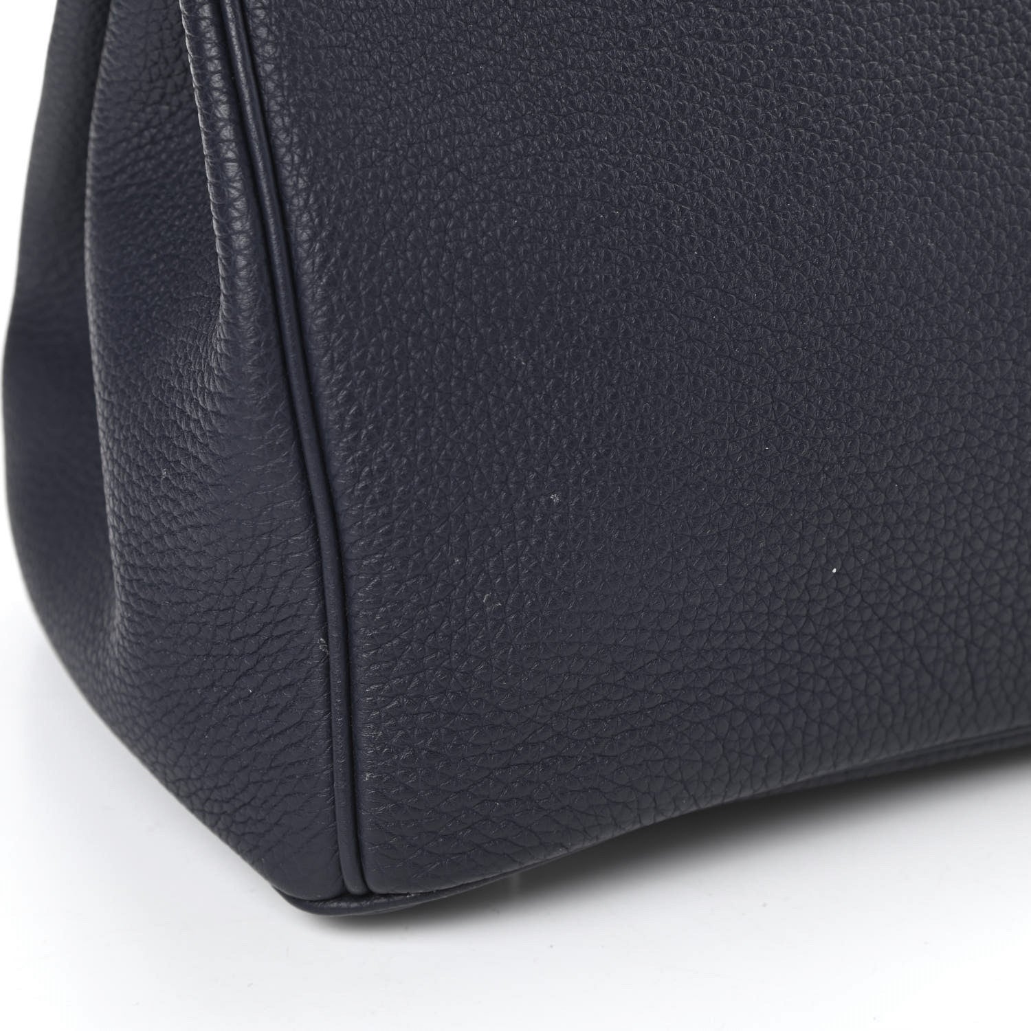 Hermes Togo Birkin Verso 30 Bleu Nuit Orange Poppy 8 of 11