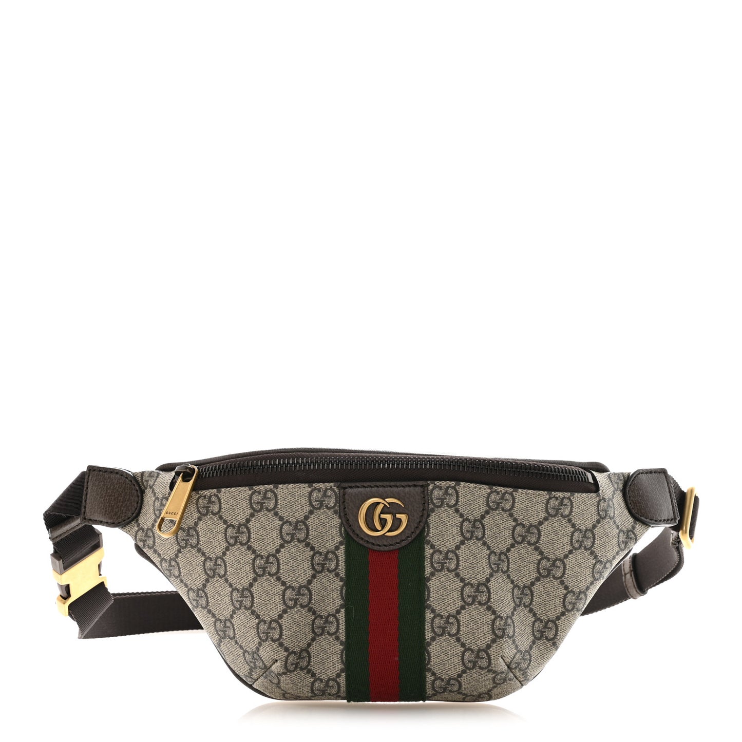 GG Supreme Monogram Web Small Ophidia Belt Bag Beige Ebony New Acero