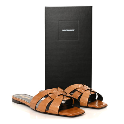 Saint Laurent Panelli Anguilla Tribute 05 Slide Sandals 41 Brave Beige 10 of 10