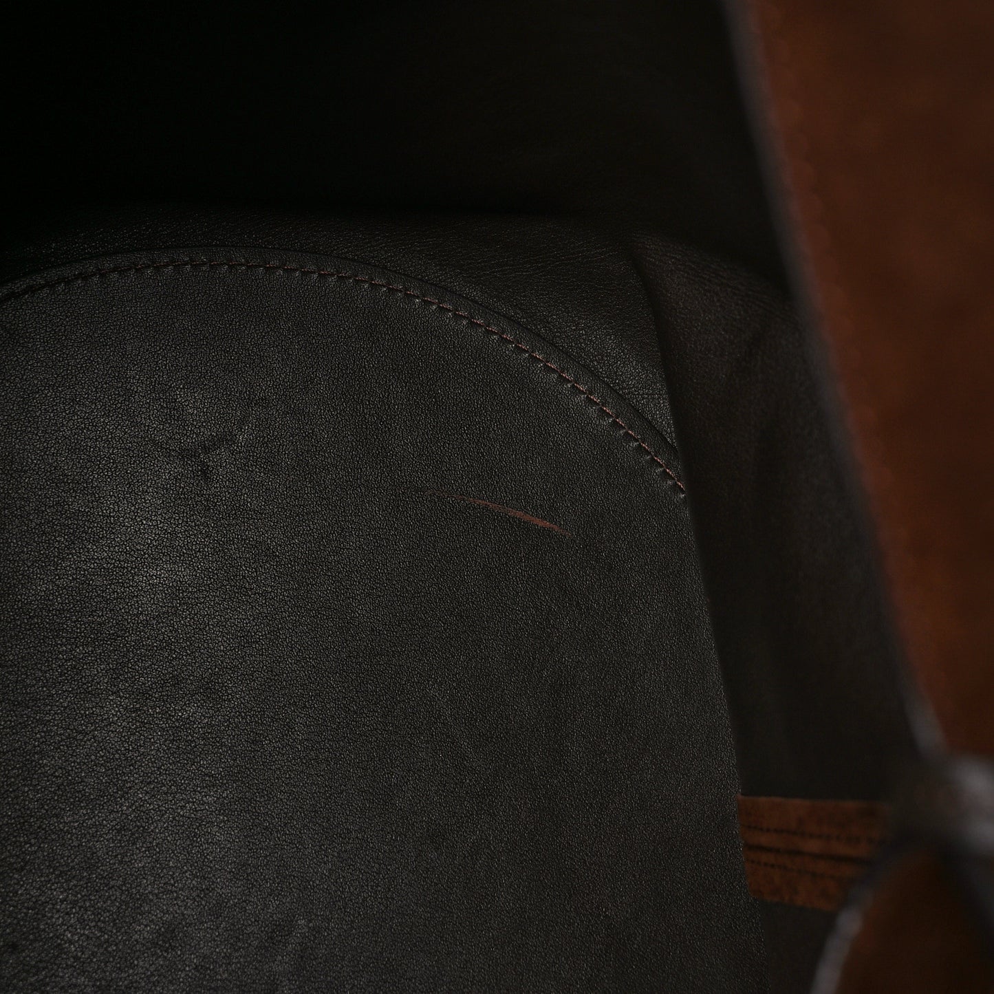 Suede Calfskin Medium Lotus Tote Toffee