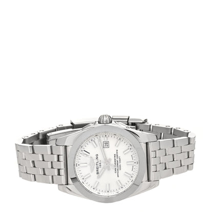 Breitling Stainless Steel Mother of Pearl 29mm Galactic Quartz Watch White W72348 2 of 5