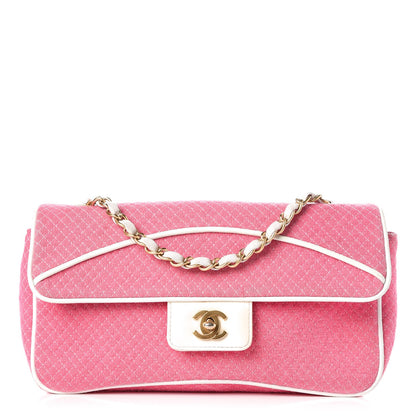 Chanel Jersey Micro Quilted Medium Single Flap Pink 1 of 12