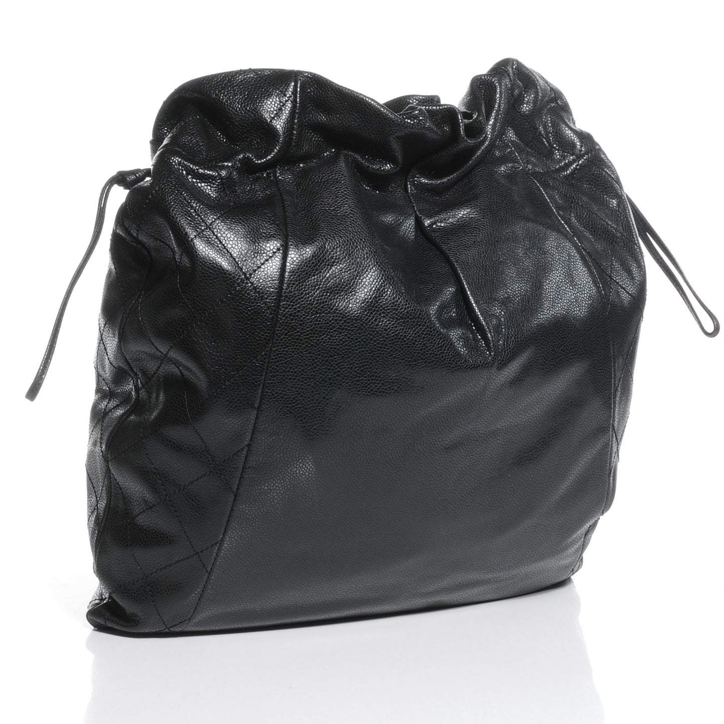 Caviar 31 Drawstring Tote Black