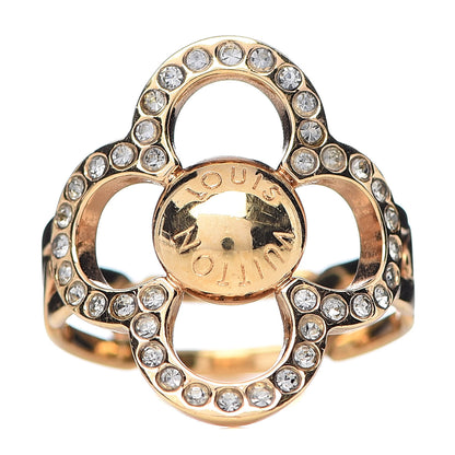 Louis Vuitton Strass Encrusted Flower Power Ring M 1 of 5