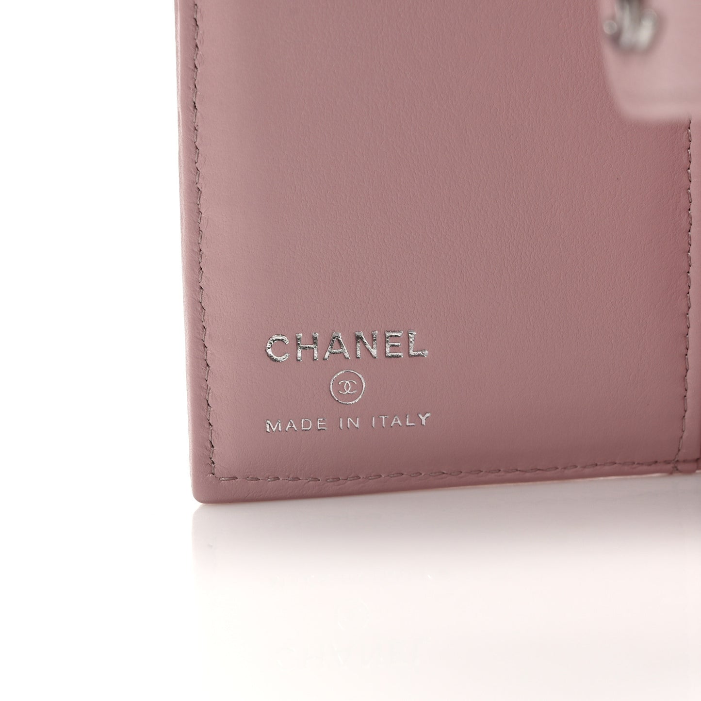 Caviar Quilted Passport Holder Light Pink