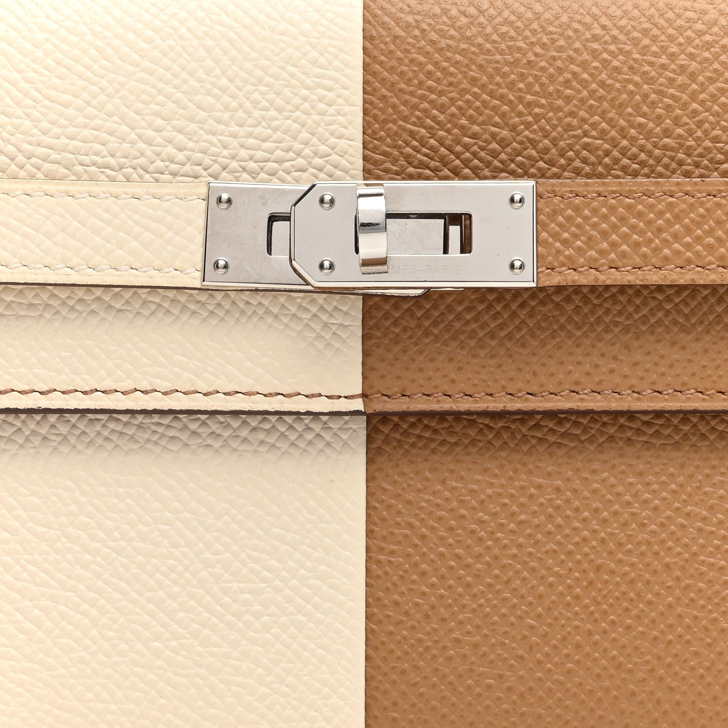 Hermes Epsom Casaque Kelly Wallet To Go Nata Biscuit Brique 8 of 11