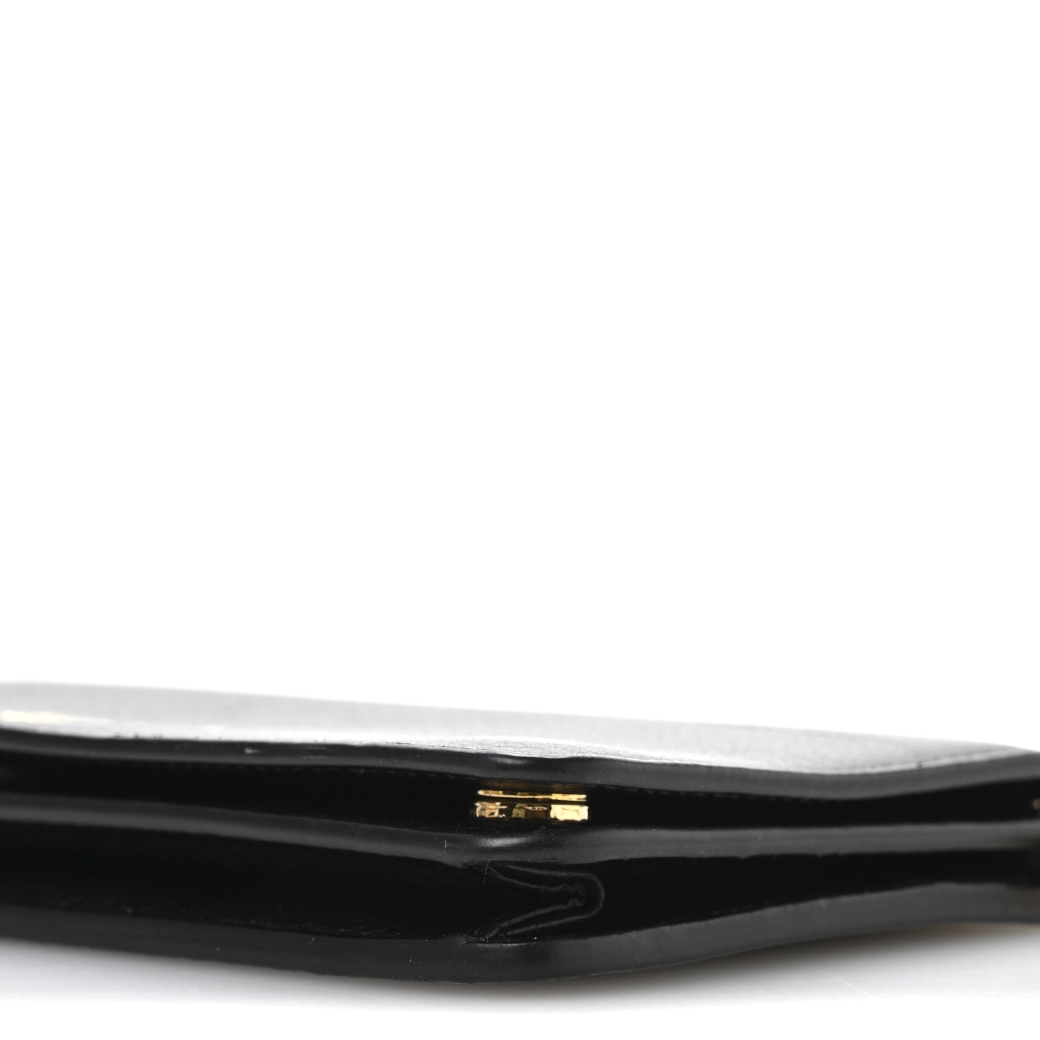 Prada Vitello Daino Metal Chain Wallet Black 9 of 11