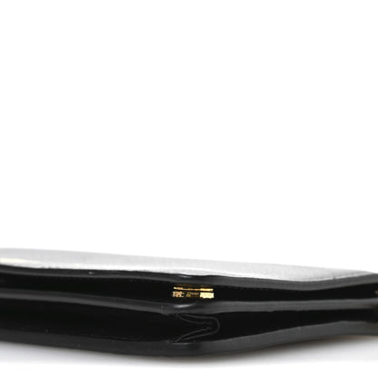 Prada Vitello Daino Metal Chain Wallet Black 9 of 11