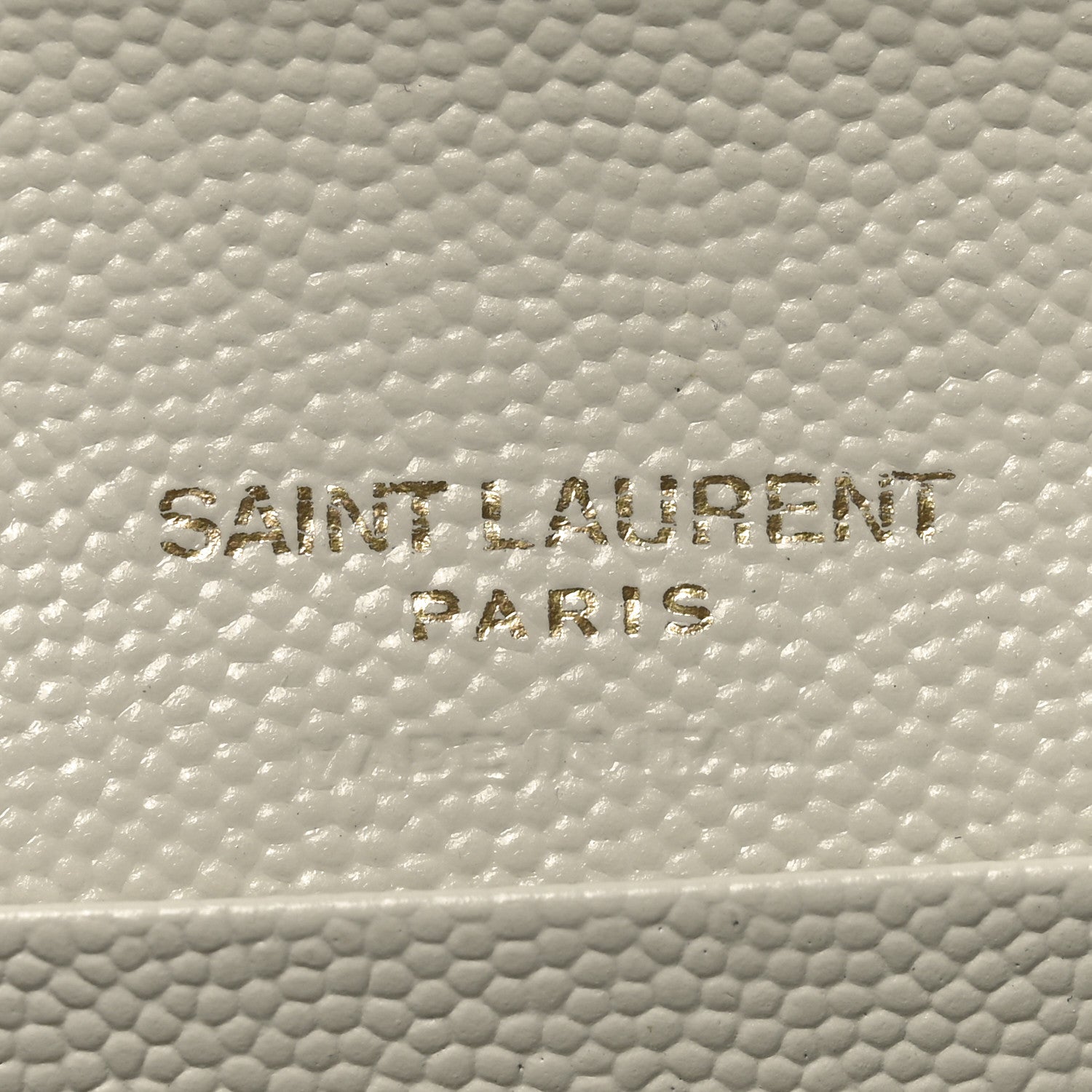 Saint Laurent Grain De Poudre Textured Mixed Matelasse Triquilt Small Monogram Envelope Wallet Blanc Vintage 6 of 9