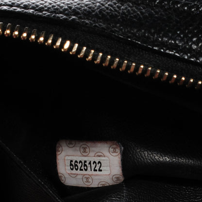 Chanel Grained Calfskin Vanity Cosmetic Case Black 6 of 8