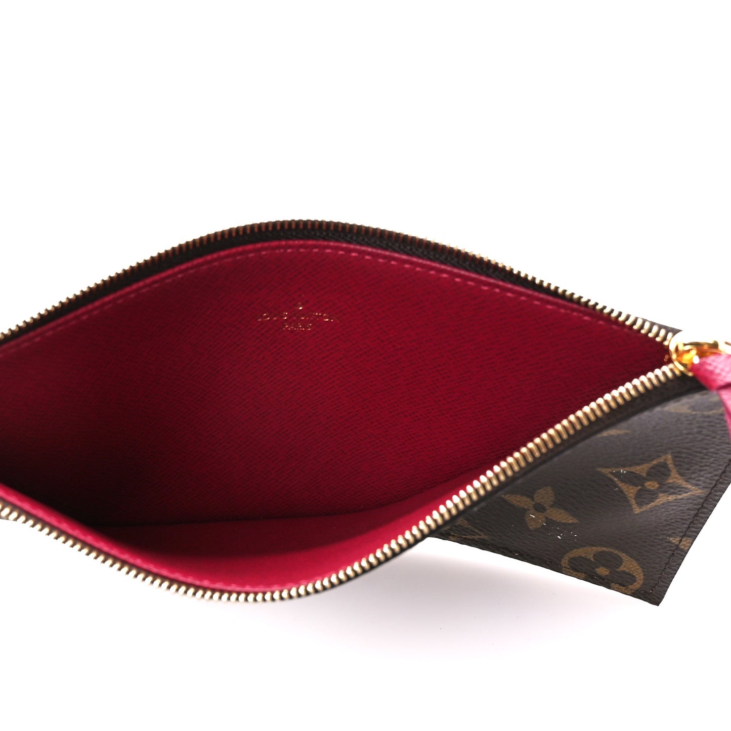 Monogram Pochette Felicie Chain Wallet Fuchsia