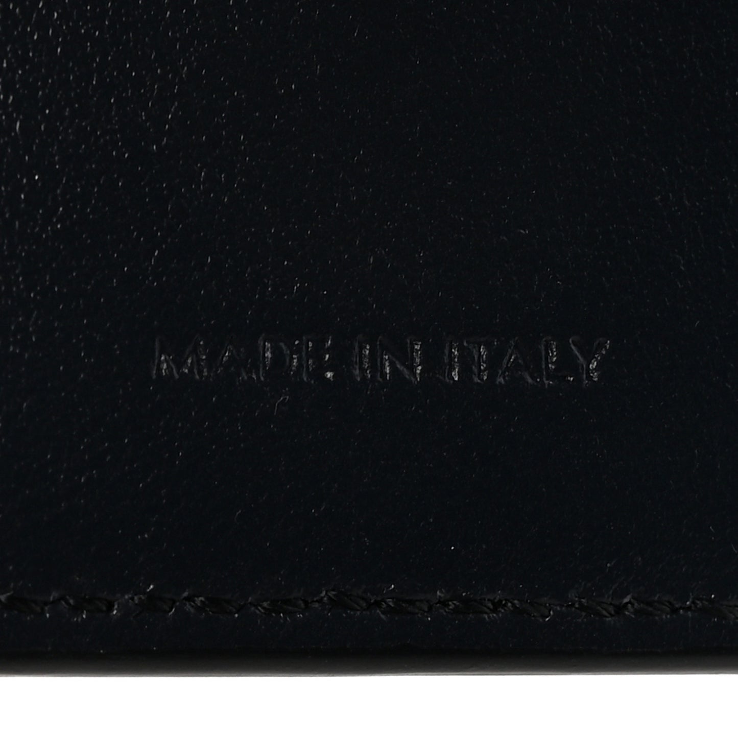 Shiny Calfskin Compact Triomphe Wallet With Coin Purse Navy Blue