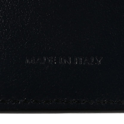 Celine Shiny Calfskin Compact Triomphe Wallet With Coin Purse Navy Blue 8 of 8