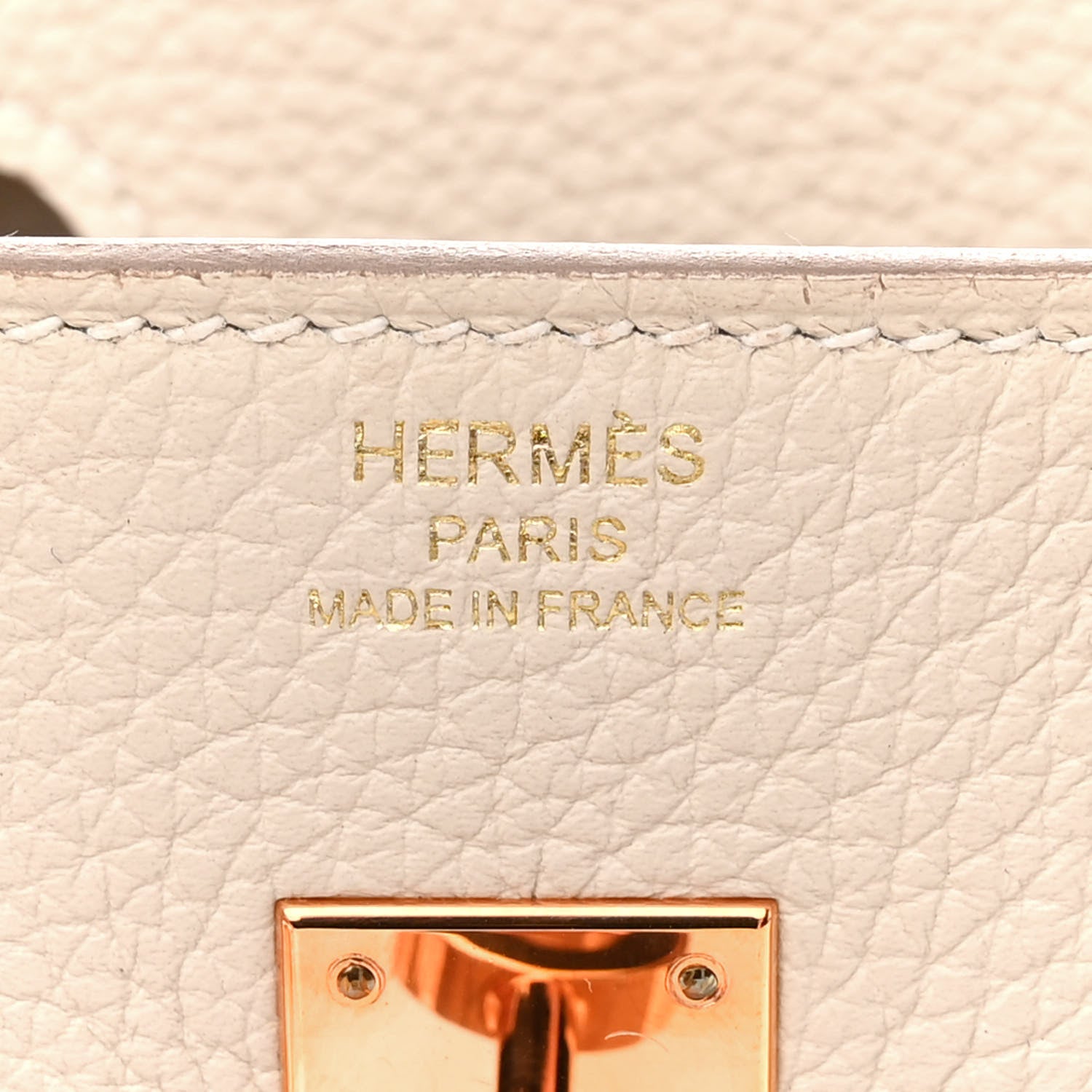 Hermes Togo Birkin 25 Craie 6 of 11