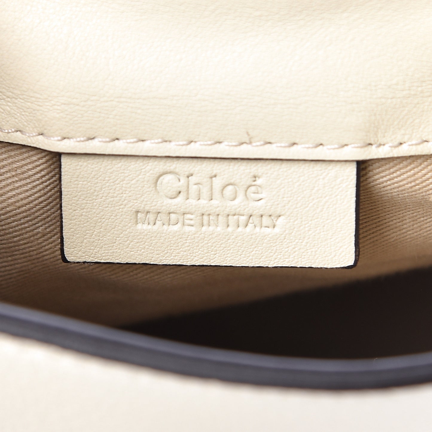 Suede Calfskin Mini Faye Backpack Off White